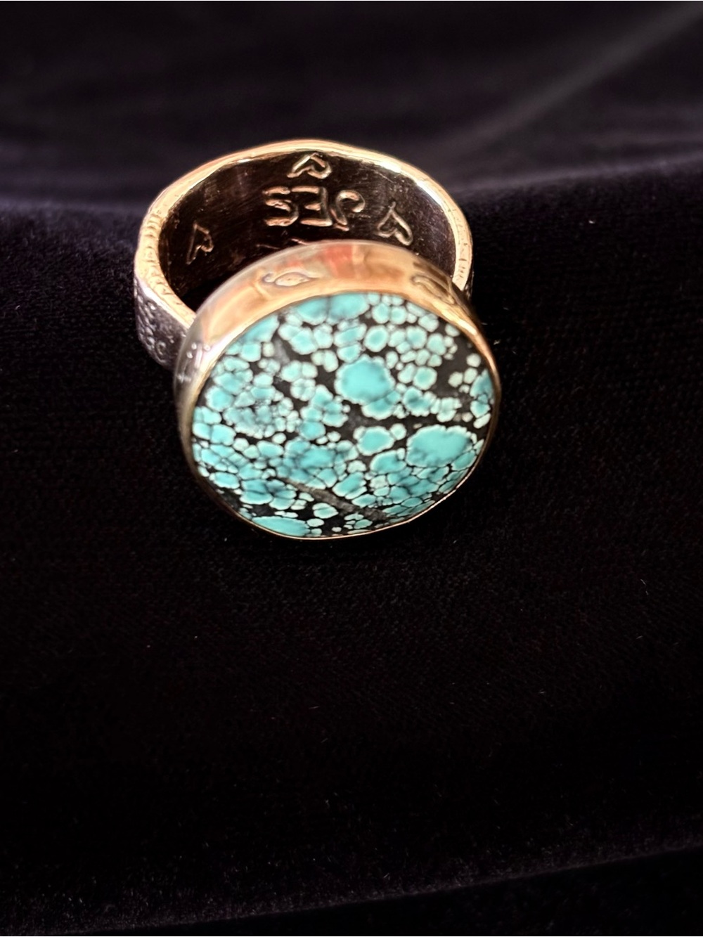 Jes Maharry ‘Testament’ Ring,rose gold,yellow gold,turquoise